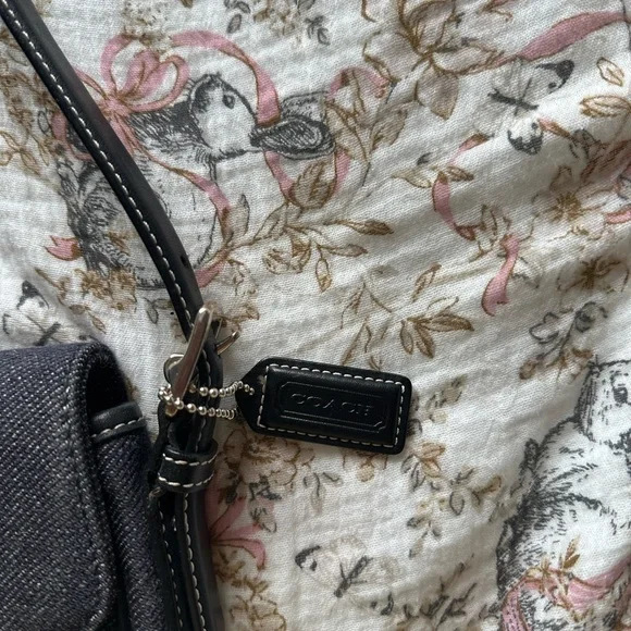 Coach Denim Shoulder Bag - Picture 2 of 14